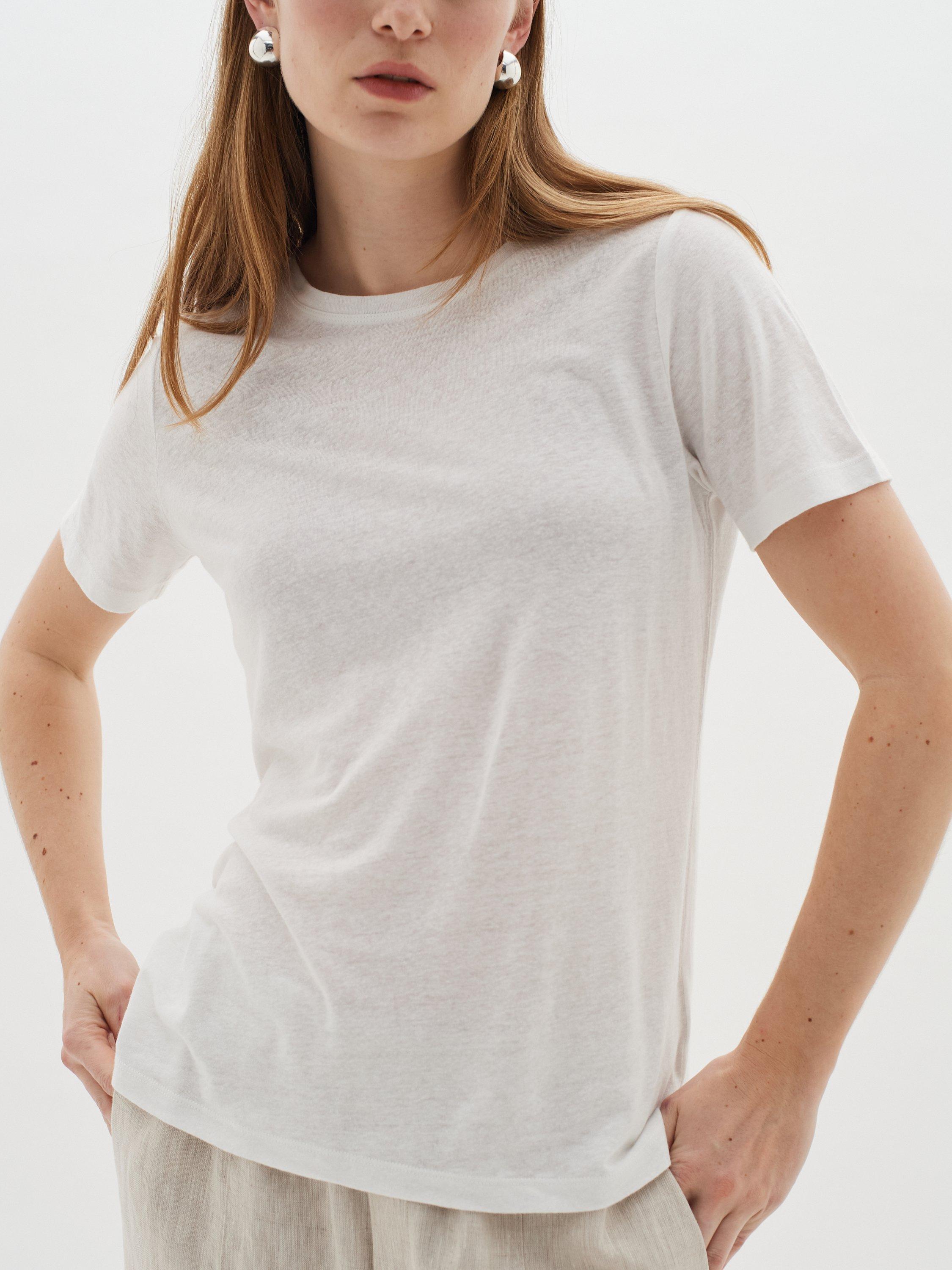 Product image 3 of 6, which shows InWear ElisabethIW Alma Mixed Blend T-Shirt, White, M