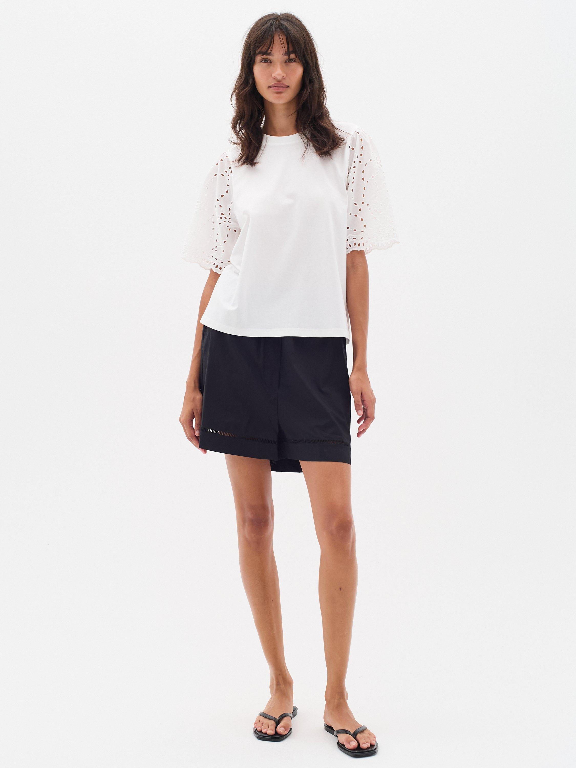 Product image 3 of 6, which shows InWear Faith Cotton T-Shirt, White, XS