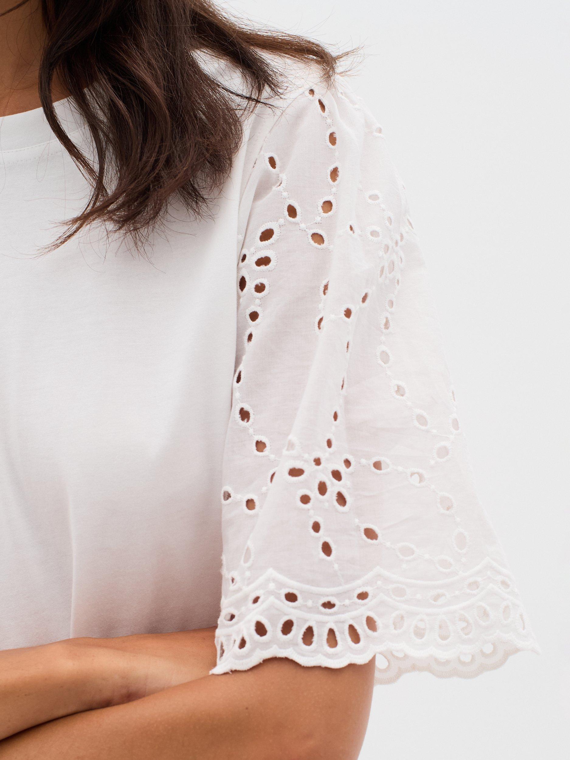 Product image 4 of 6, which shows InWear Faith Cotton T-Shirt, White, XS