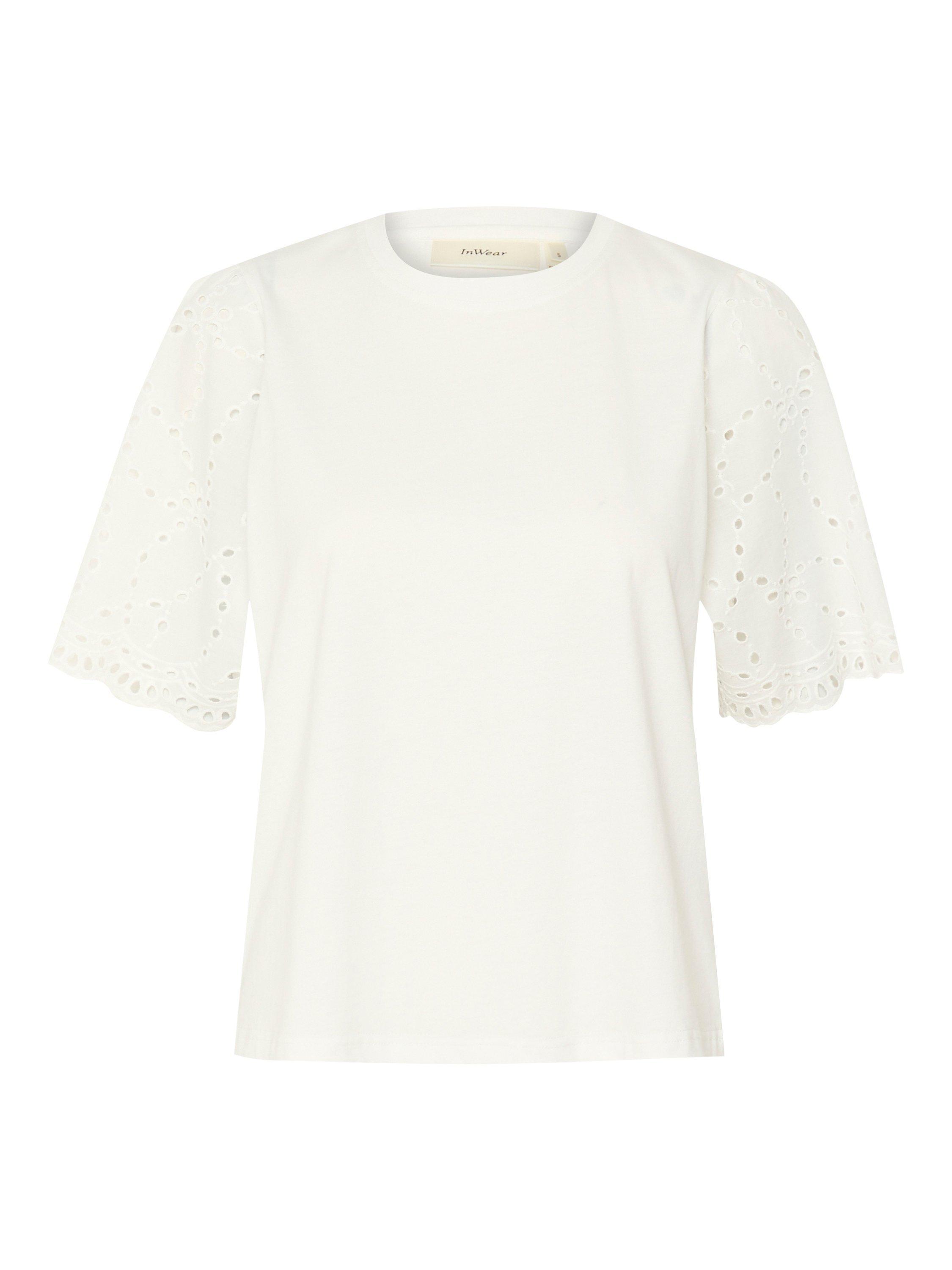 Product image 5 of 6, which shows InWear Faith Cotton T-Shirt, White, XS