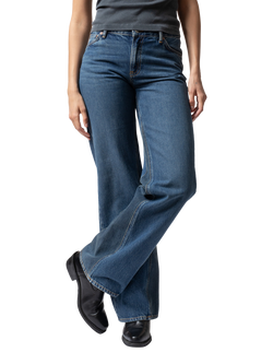 Nudie Jeans Heidi Wide Leg Jeans, Blue, Blue