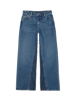 Nudie Jeans Heidi Wide Leg Jeans, Blue - view 2, Blue