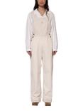 Nudie Jeans Judy Workwear Cotton Twill Dungarees, Off White