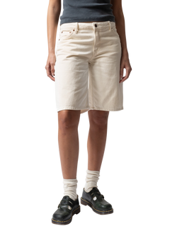 Nudie Jeans Meja Denim Shorts, White, White