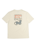 Nudie Jeans Joni Wrong Place Wrong Time Cotton T-Shirt, Off White