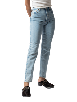 Nudie Jeans Breezy Britt High Waist Jeans, Light Blue, Light Blue