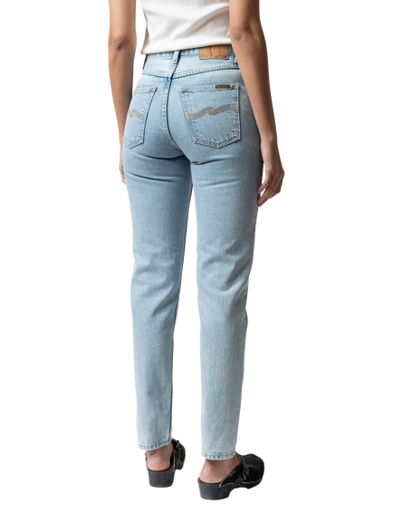 Nudie Jeans Breezy Britt High Waist Jeans, Light Blue - view 2, Light Blue