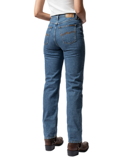 Nudie Jeans Lofty Lo Organic Cotton Straight Jeans - view 2, Morning Mis