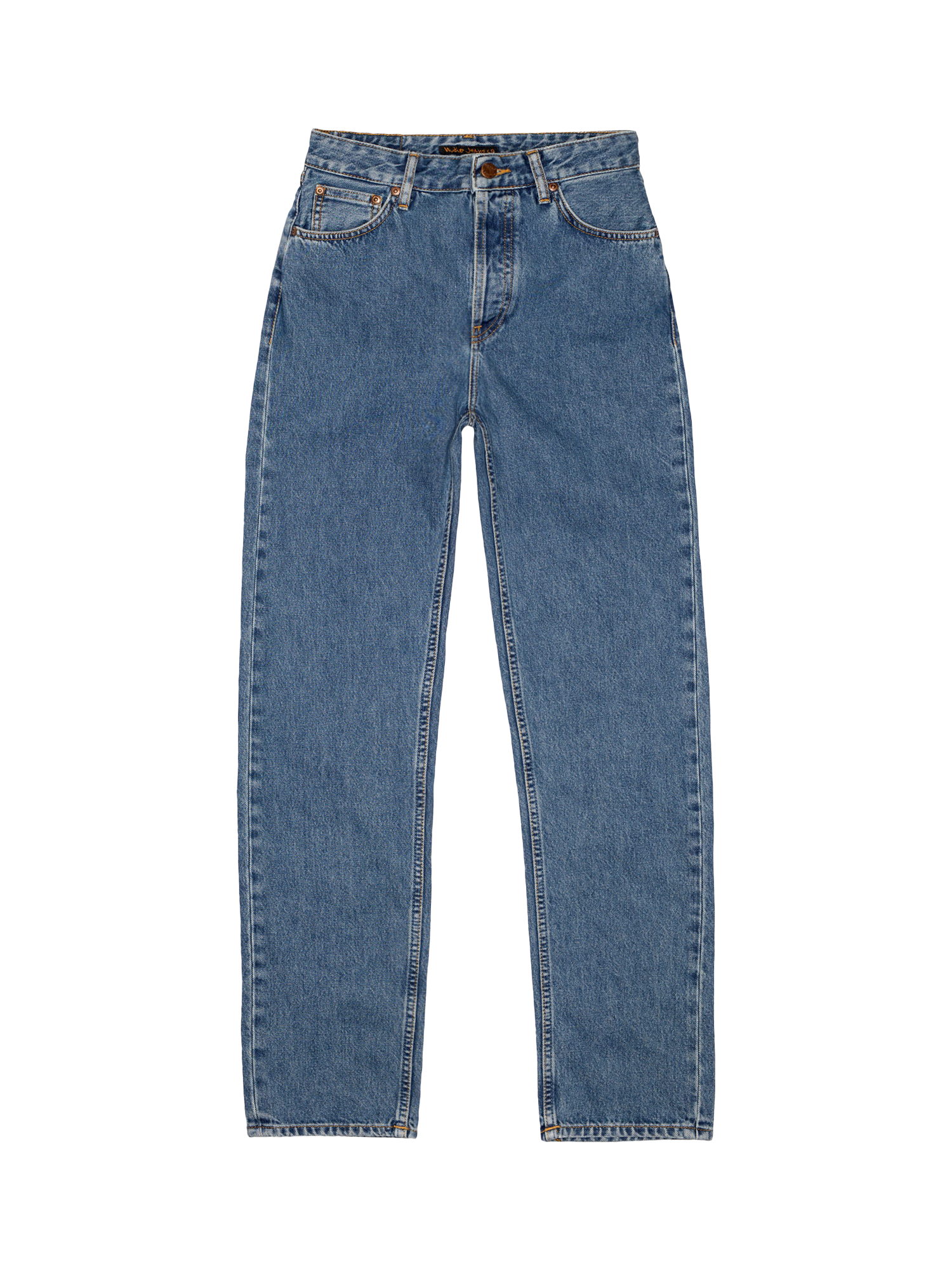 Product image 3 of 8, which shows Nudie Jeans Lofty Lo Organic Cotton Straight Jeans, Morning Mis, W24/L28