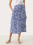 Part Two Bisera Abstract Midi Skirt, Blue