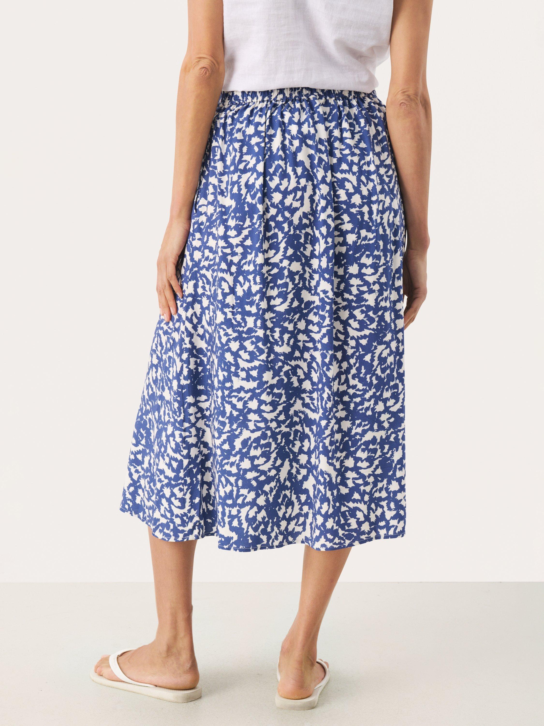 Product image 2 of 6, which shows Part Two Bisera Abstract Midi Skirt, Blue, 8