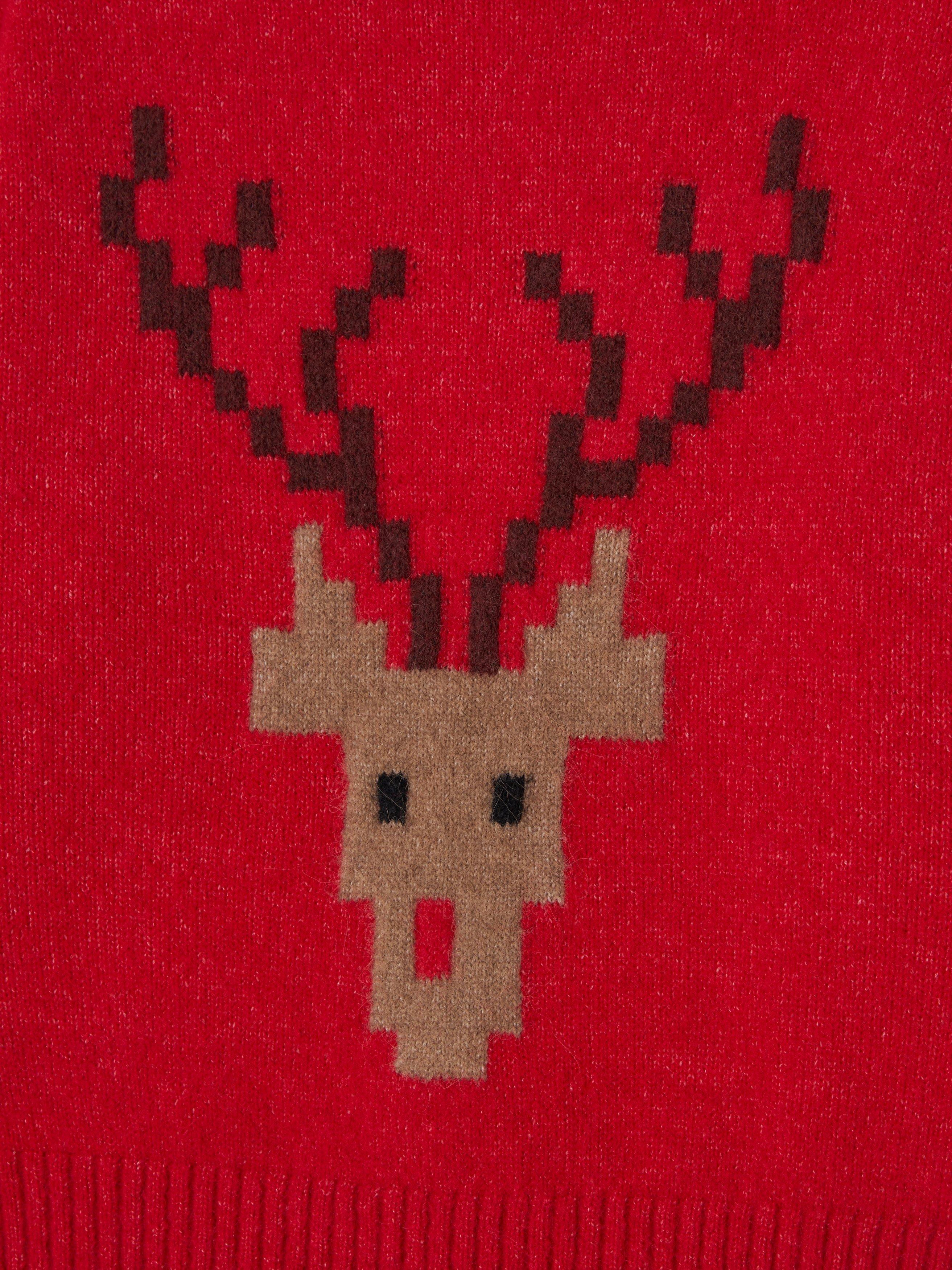 Product image 5 of 7, which shows John Lewis Kids' Graphic Reindeer Jumper, Red, Multi, 5 years