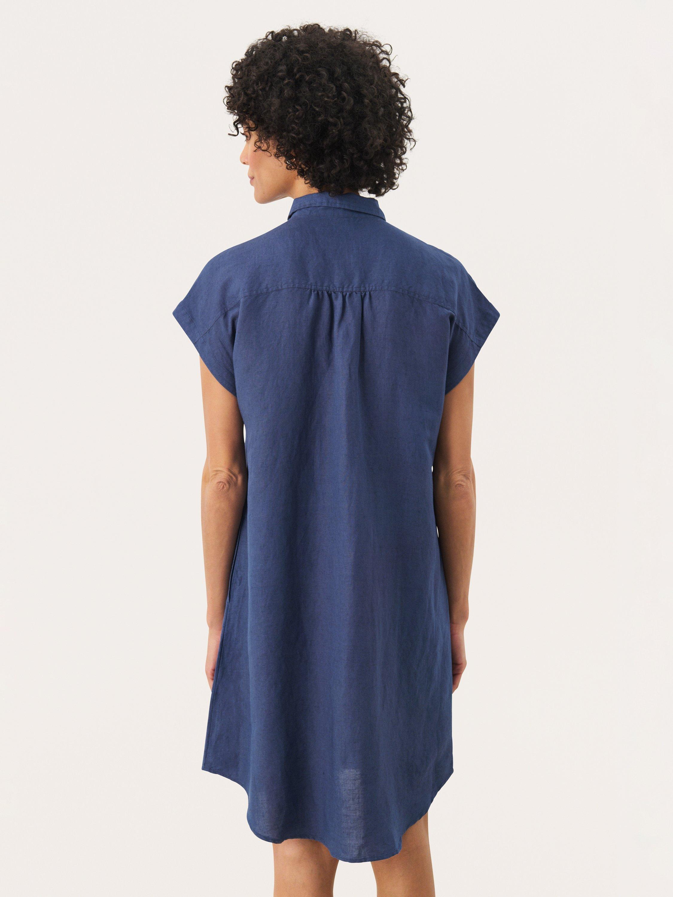 Product image 2 of 6, which shows Part Two Ellena Linen Blend Midi Shirt Dress, Oceana, 8