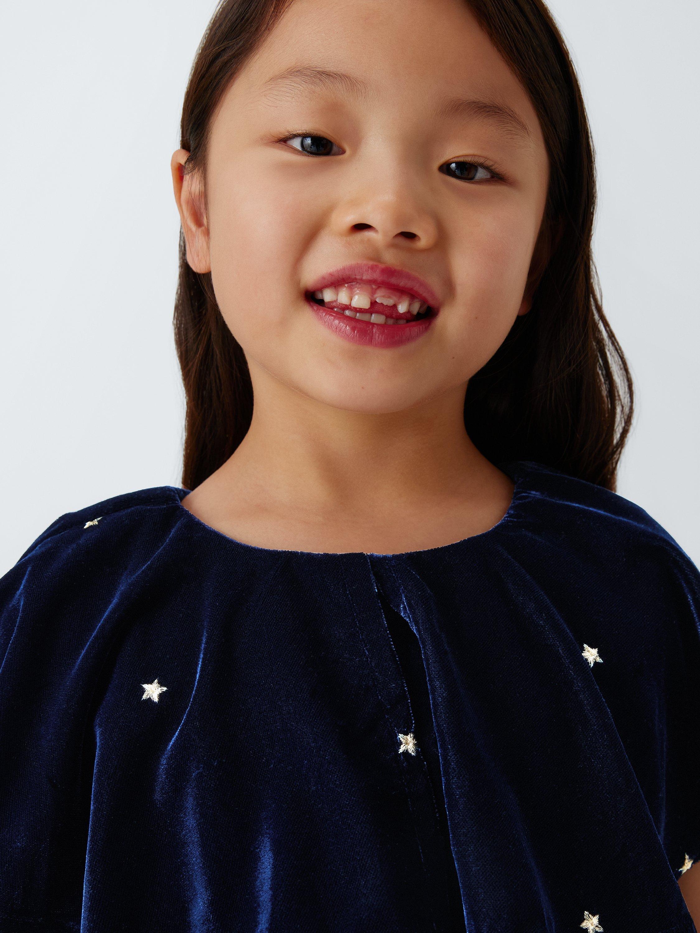 Product image 6 of 7, which shows John Lewis Kids' Star Velvet Jumpsuit, Multi, 7 years