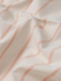 Piglet in Bed Slumber Stripe Washed Cotton Bedding - view 2, Blush Pink
