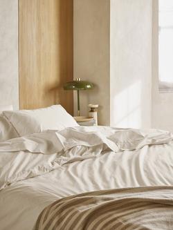 Piglet in Bed Washed Cotton Percale Bedding - view 2, Mindful Cream