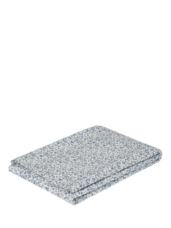 Piglet in Bed Mini Meadow Washed Cotton Flat Sheet - view 2, Blue