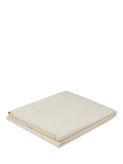 Piglet in Bed Washed Cotton Percale Flat Sheet - view 2, Mindful Cream