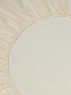 Piglet in Bed Washed Cotton Percale Fitted Sheets - view 2, Mindful Cream