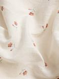 Piglet in Bed Posy Bud Linen Blend Flat Sheet