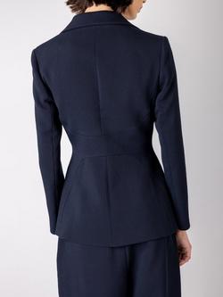 VIVERE Sidney Single Breasted Long Sleeve Blazer - view 2, Navy