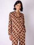 VIVERE Lula Trellis Buttoned Blouse