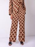 VIVERE Wynn Cross Chick Print Regular Fit Wide Leg Trousers