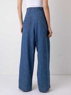 VIVERE Nellie High Rise Straight Leg Denim Jeans - view 2, Blue