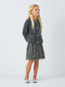 John Lewis Kids' Stars Tulle Party Skirt, Black, Gold - view 2, Black, Gold