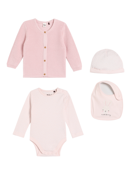 Mini Cuddles Baby Cotton 5-Pack Starter Kit, Pink - view 2, Pink
