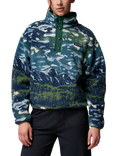 Columbia Women's Helvetia Print Fleece, Rain Forest
