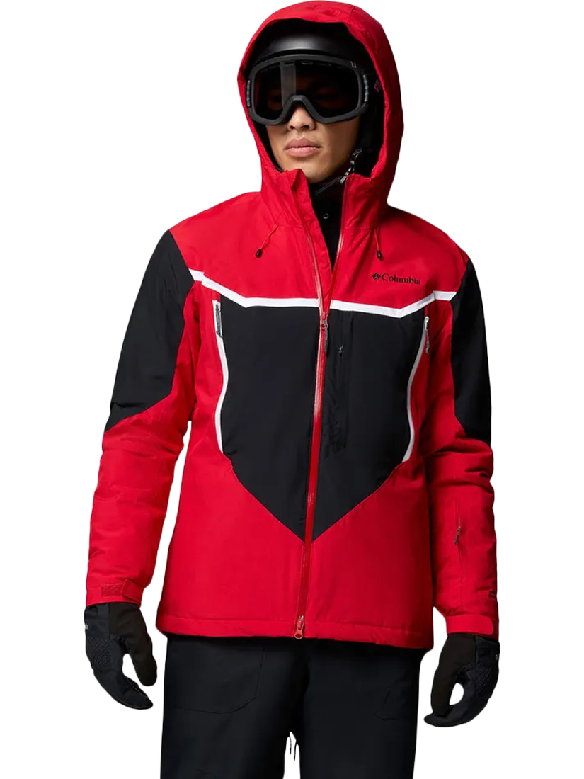 Columbia Liftline Waterproof Ski Jacket, Red / Black