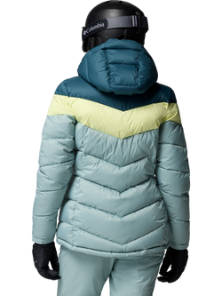 Columbia Women's Abbott Peak Insulated Ski Jacket, Blue/Citron Haze - view 2, Blue / Citron Haze