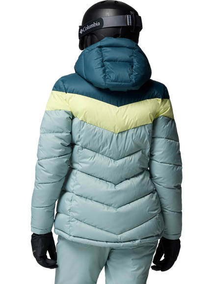 Columbia Women's Abbott Peak Insulated Ski Jacket, Blue/Citron Haze - view 2, Blue / Citron Haze