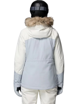 Columbia Ava Alpine Insulated Ski Jacket, Sea Salt/Grey - view 2, Sea Salt / Grey