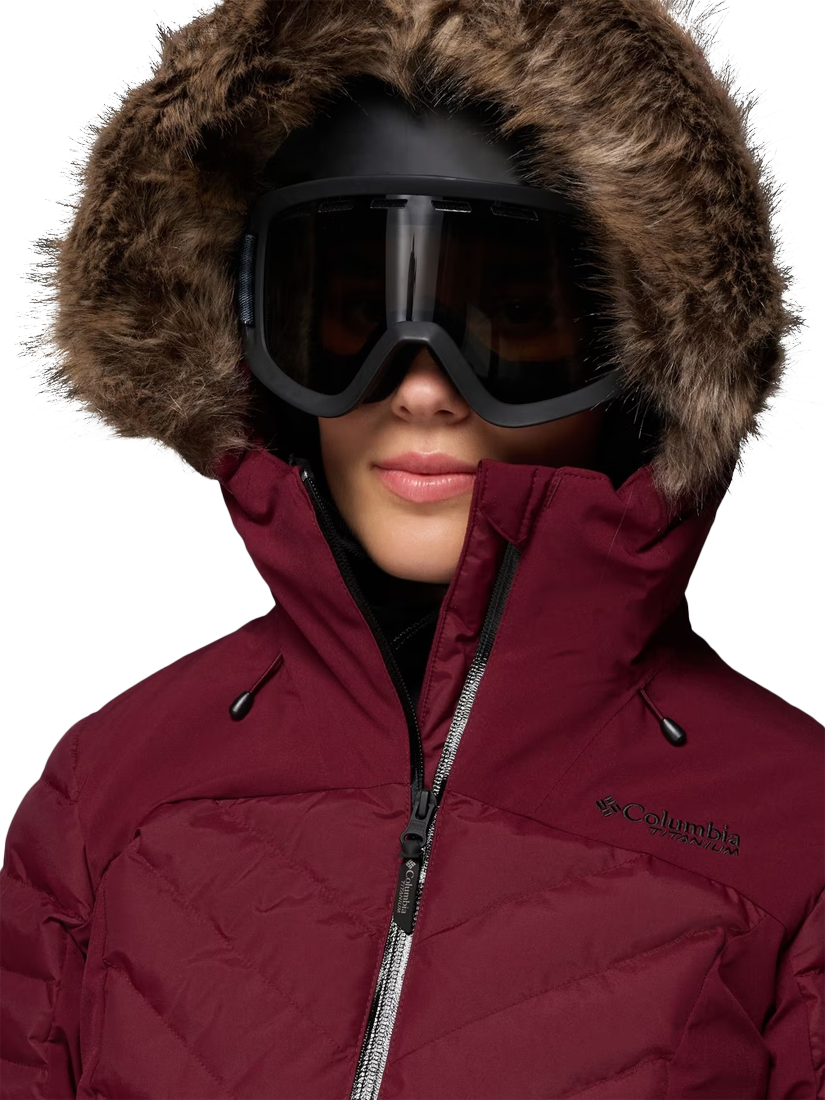 Product image 3 of 10, which shows Columbia Bird Mountain Insulated Ski Jacket, Rich Wine, L