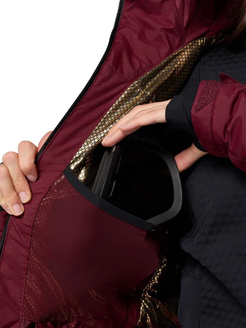 Product image 5 of 10, which shows Columbia Bird Mountain Insulated Ski Jacket, Rich Wine, L