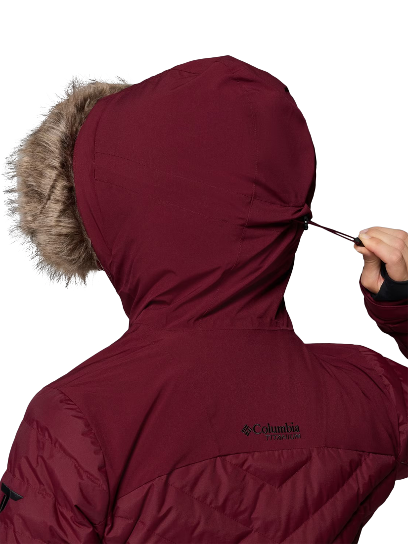 Product image 6 of 10, which shows Columbia Bird Mountain Insulated Ski Jacket, Rich Wine, L