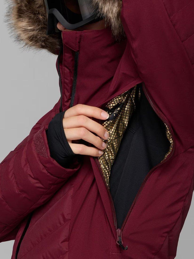 Product image 7 of 10, which shows Columbia Bird Mountain Insulated Ski Jacket, Rich Wine, L