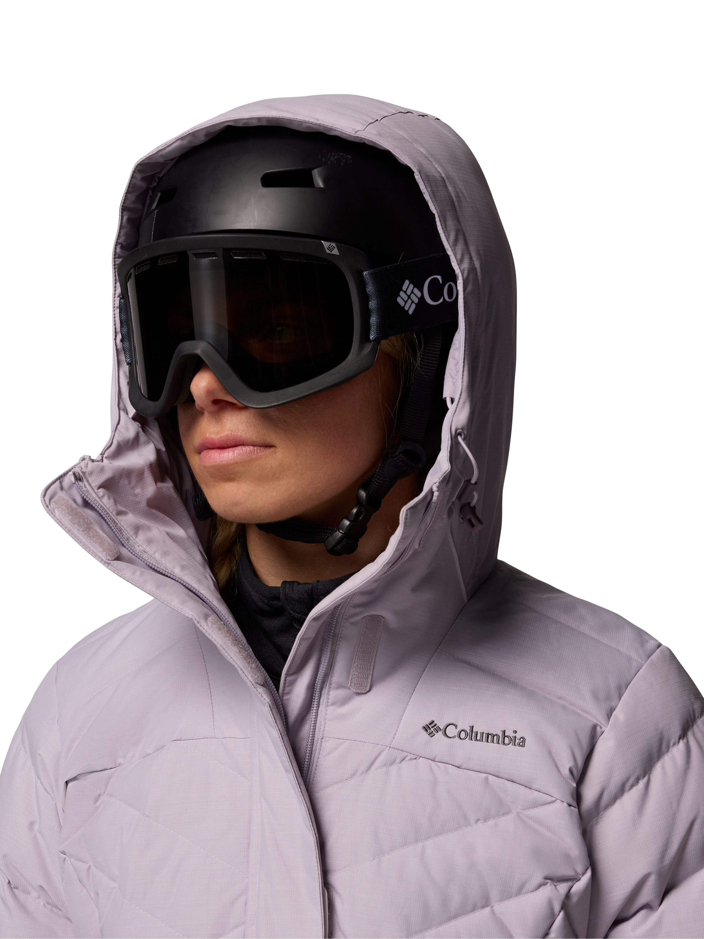 Product image 3 of 11, which shows Columbia Lay Water Repellent Down Ski Jacket, Lavender Pearl, S