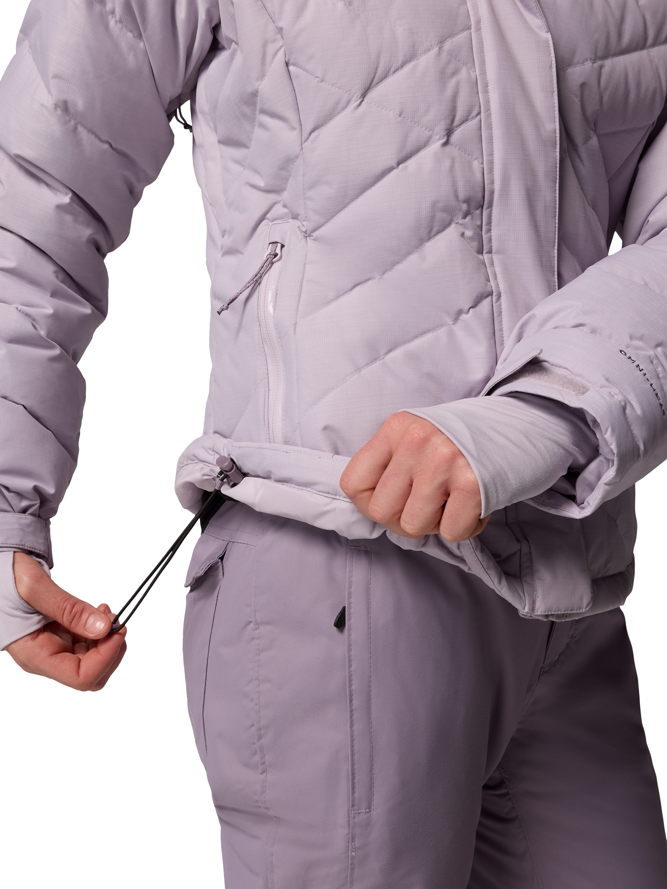 Product image 6 of 11, which shows Columbia Lay Water Repellent Down Ski Jacket, Lavender Pearl, S