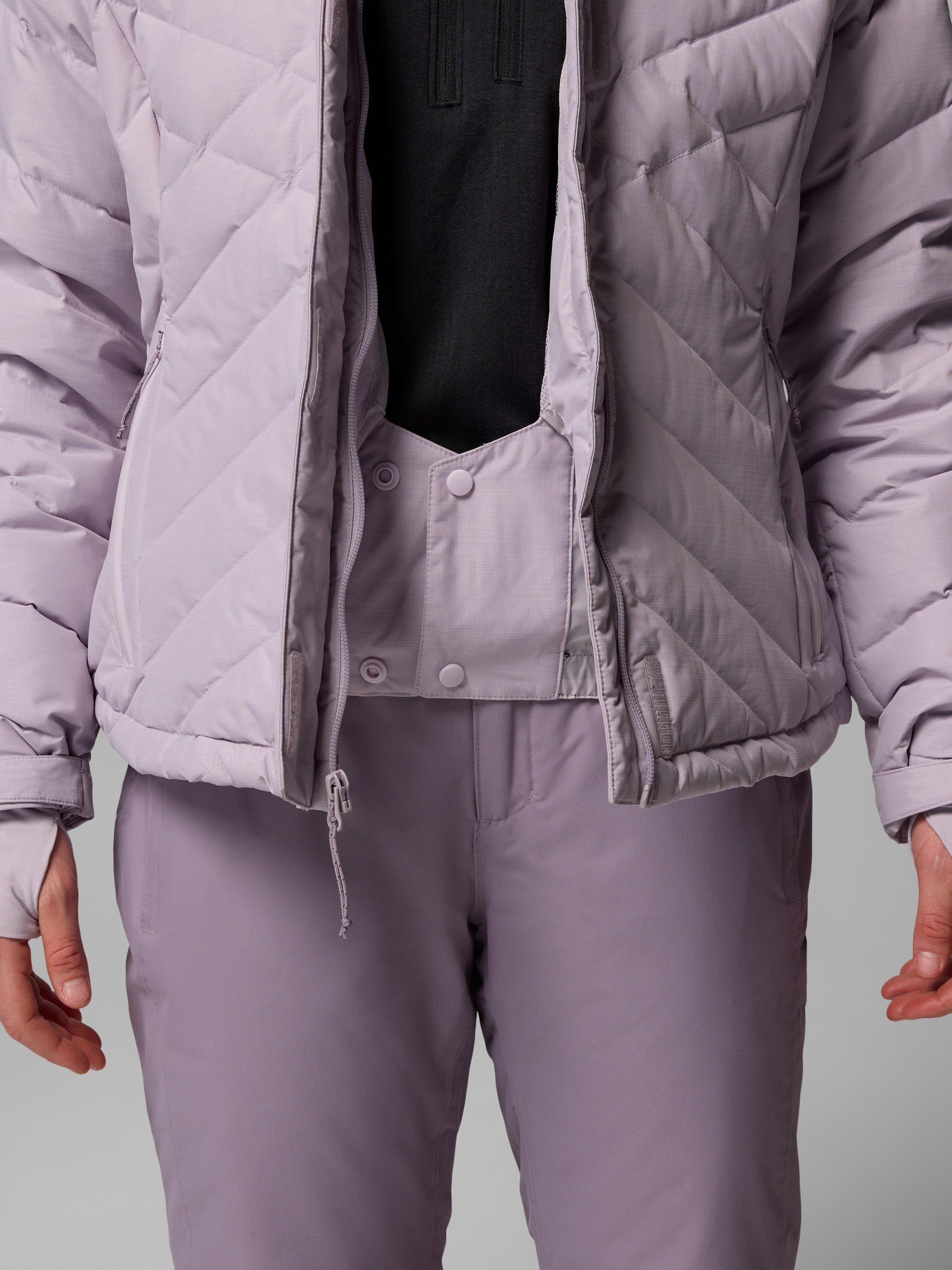 Product image 10 of 11, which shows Columbia Lay Water Repellent Down Ski Jacket, Lavender Pearl, S