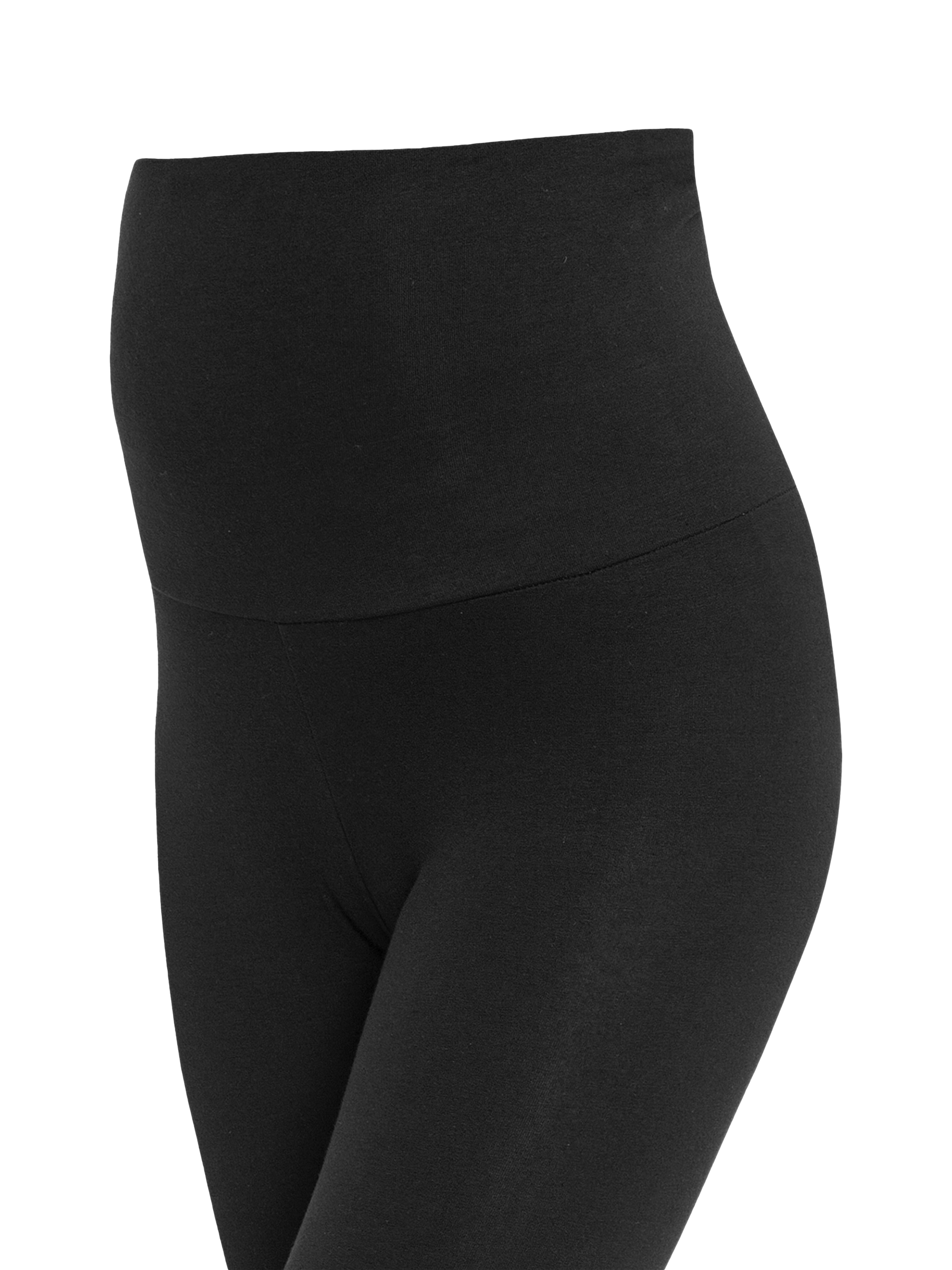 Product image 3 of 3, which shows JoJo Maman Bébé Maternity Leggings, Two Pack, Black, S