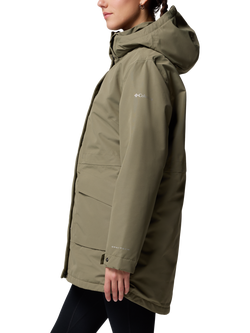 Columbia Pulaski Hooded Parka Jacket, Stone Green - view 2, Stone Green