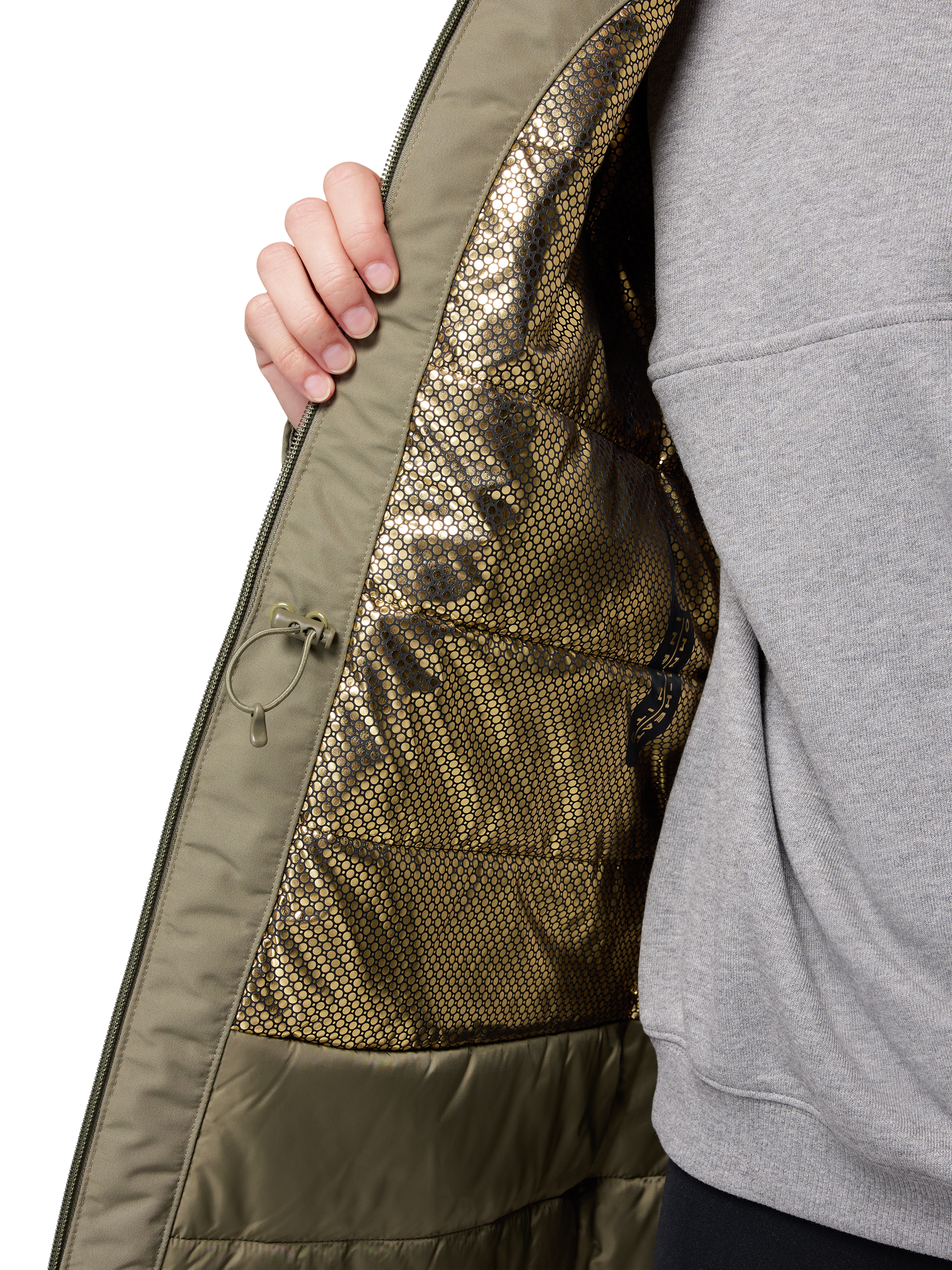 Product image 5 of 8, which shows Columbia Pulaski Hooded Parka Jacket, Stone Green, S