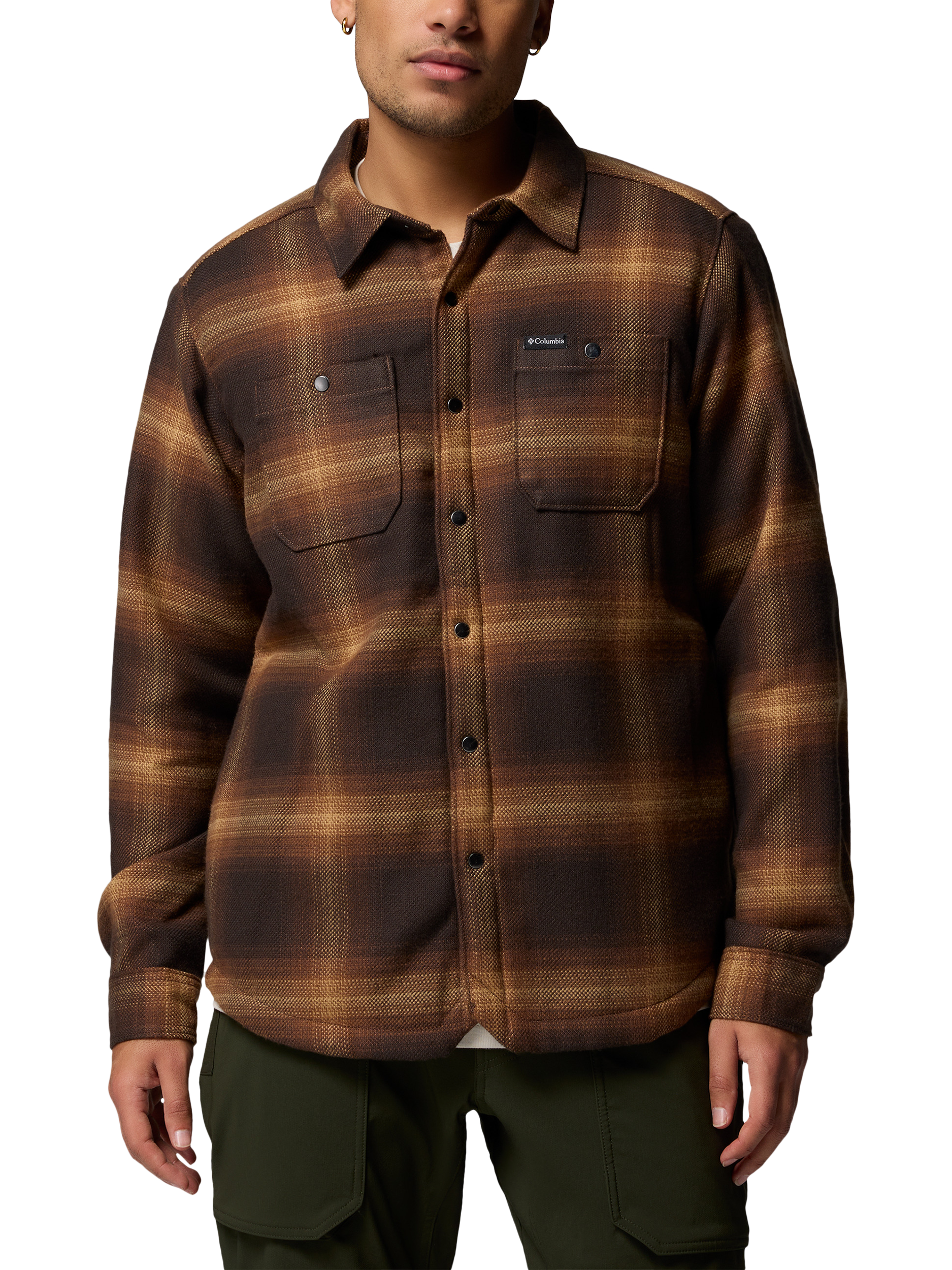 Product image 1 of 8, which shows Columbia Windward II Shirt Jacket, Blurred / Ombre, S