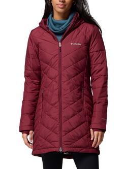 Columbia Heavenly Long Hooded Jacket, Rich Wine, Rich Wine