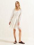 Ro&Zo Broderie Anglaise Smock Dress, White