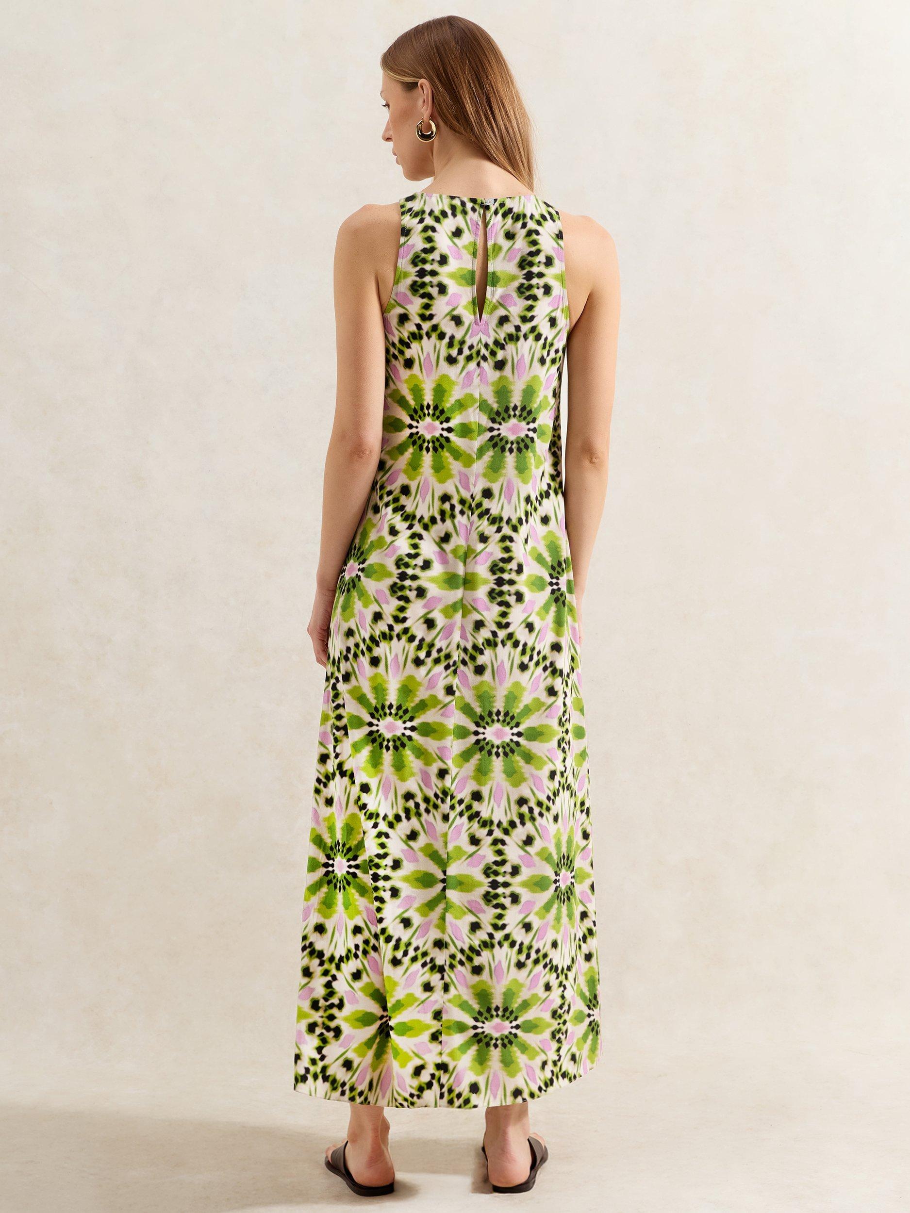Product image 3 of 3, which shows Ro&Zo Petite Mosaic Maxi Dress, Green, 6Pt