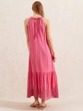 Ro&Zo Broderie Anglaise Hem Maxi Dress, Pink